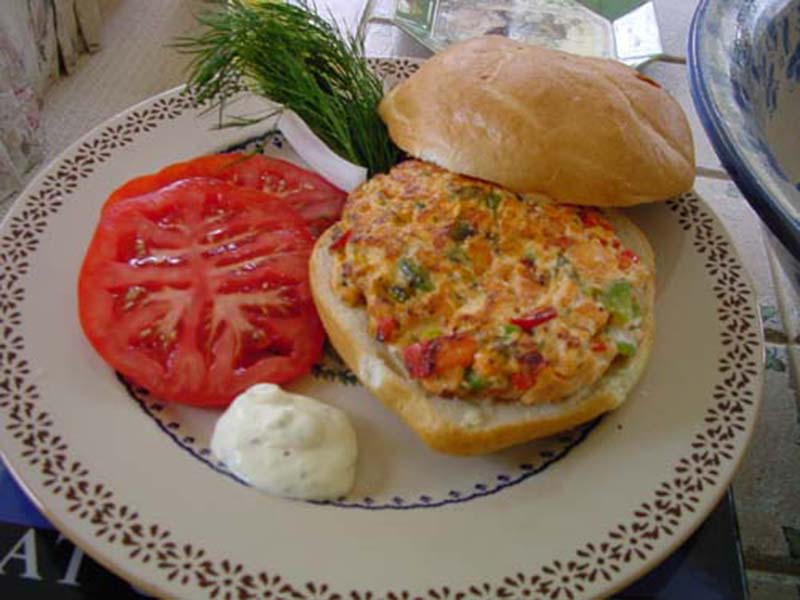 Salmon burgers