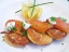 Potato galettes with smoked salmon and dill creme fraiche